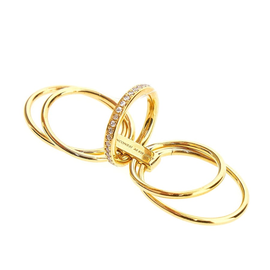 PANCONESI Anello 'Solar Crystal', view 3