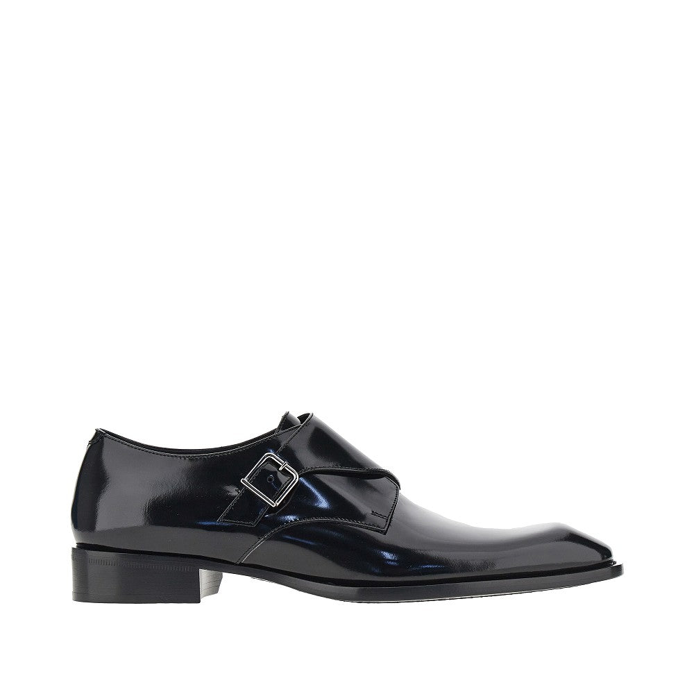 Saint Laurent Mocassini monk-strap in pelle lucida