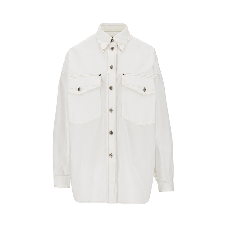 Versace Camicia in popeline di cotone
