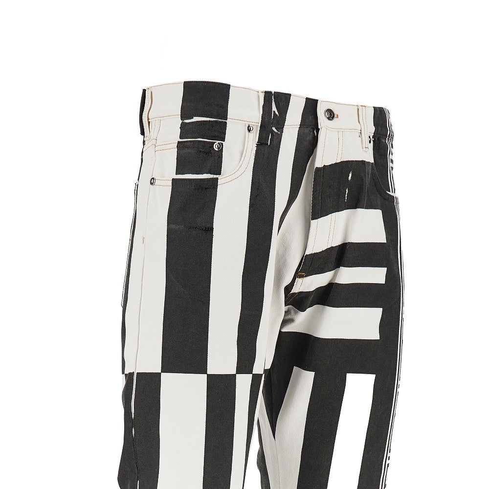 Versace Jeans in denim con stampa Sylvester, view 2