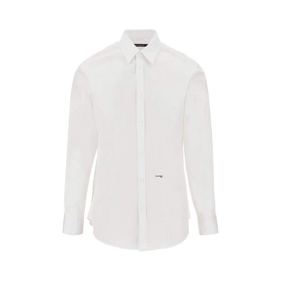 Dsquared2 Camicia in popeline di cotone stretch