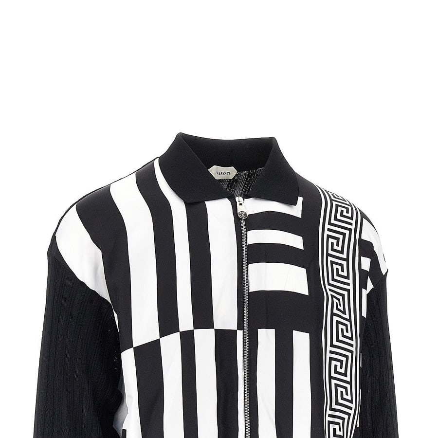 Versace Cardigan con stampa Sylvester, view 2