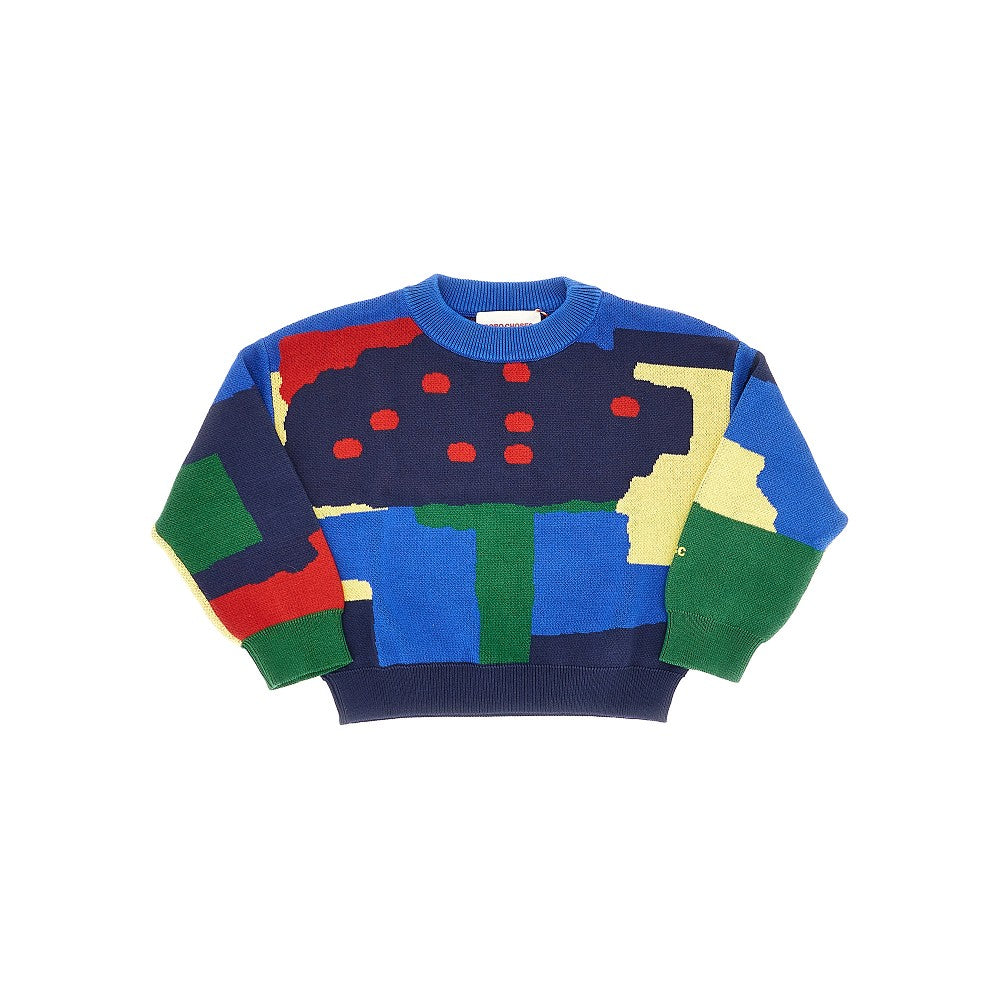 BOBO CHOSES Pullover 'Paint Forest' in maglia