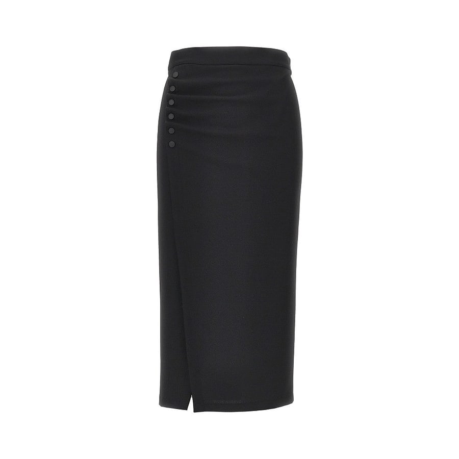 Emporio Armani Gonna midi in misto viscosa