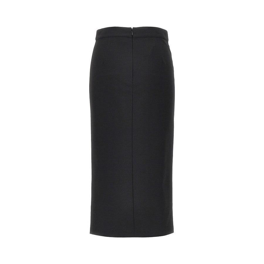 Emporio Armani Gonna midi in misto viscosa, view 3