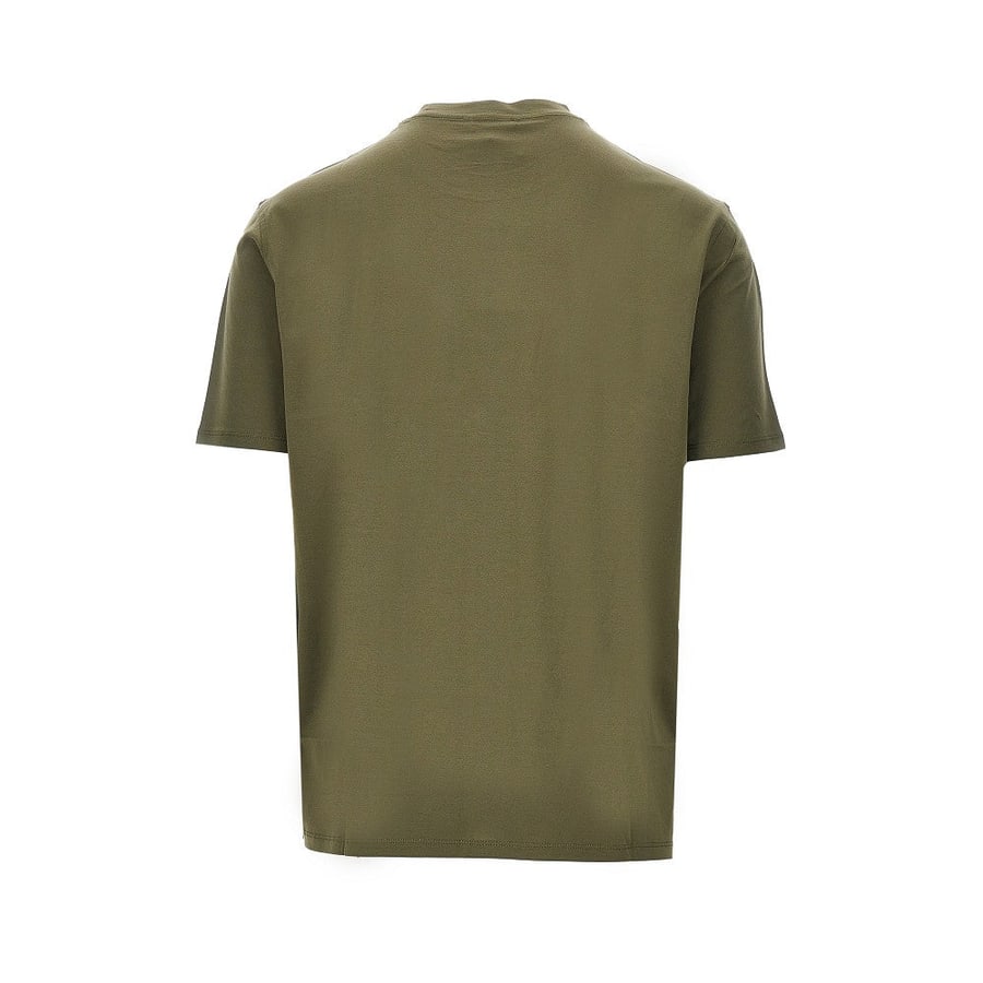 Emporio Armani T-shirt in jersey di misto lyocell con stampa, view 3