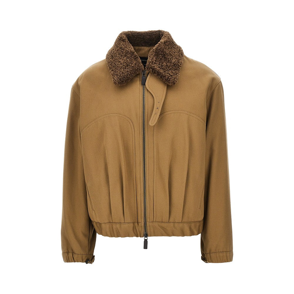 Emporio Armani Blouson in tela di cotone con imbottitura