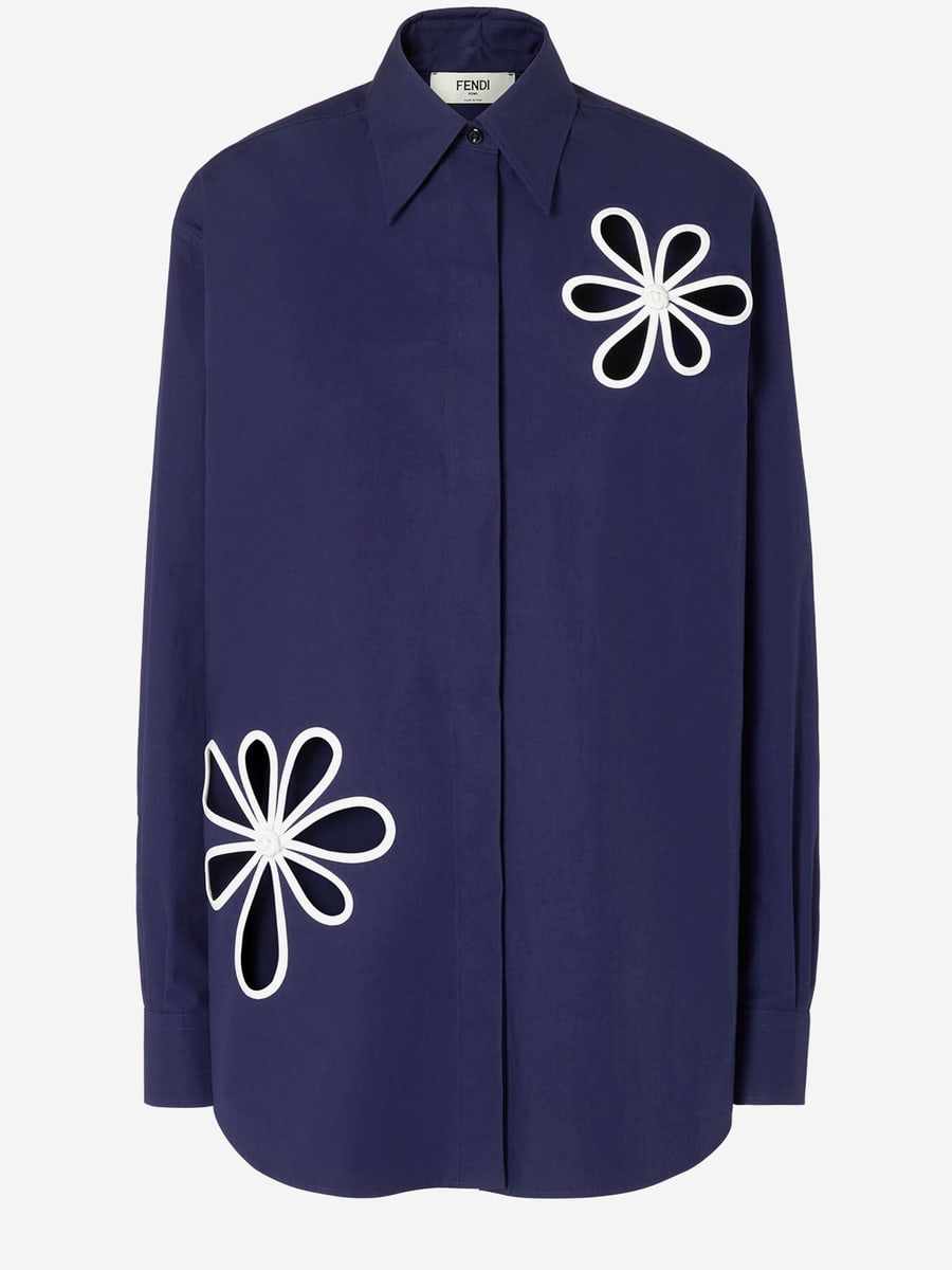 Fendi CAMICIA IN POPELINE DI COTONE