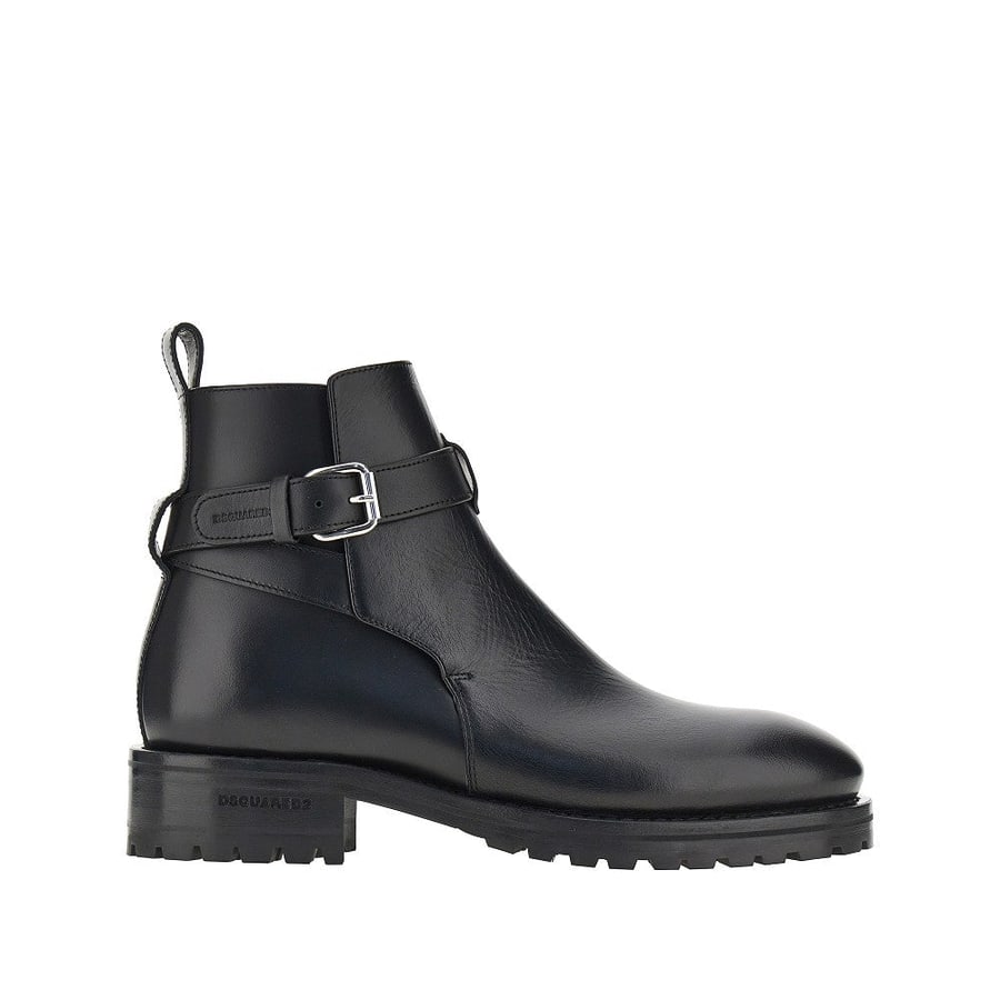 Dsquared2 Stivaletti in pelle con logo impresso