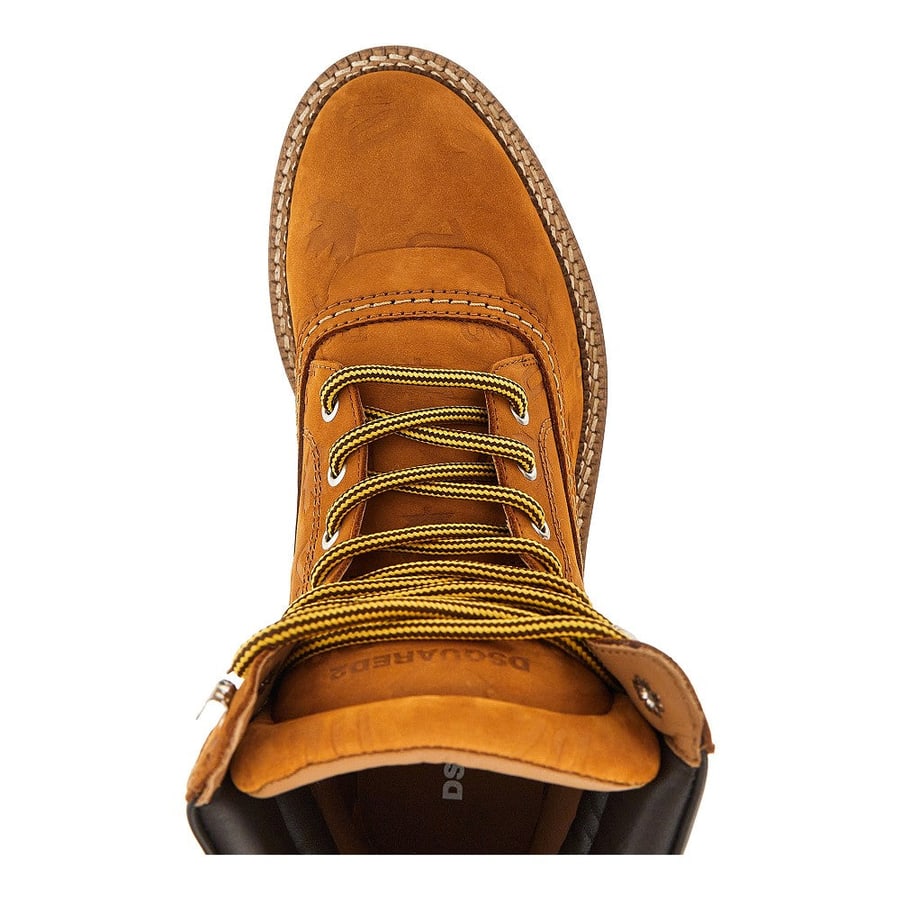 Dsquared2 Stivaletti 'D2 Monogram' in nabuk, view 4