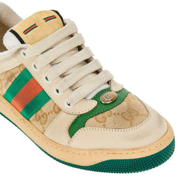 Gucci Sneakers 'Screener' in pelle e tessuto, view 2