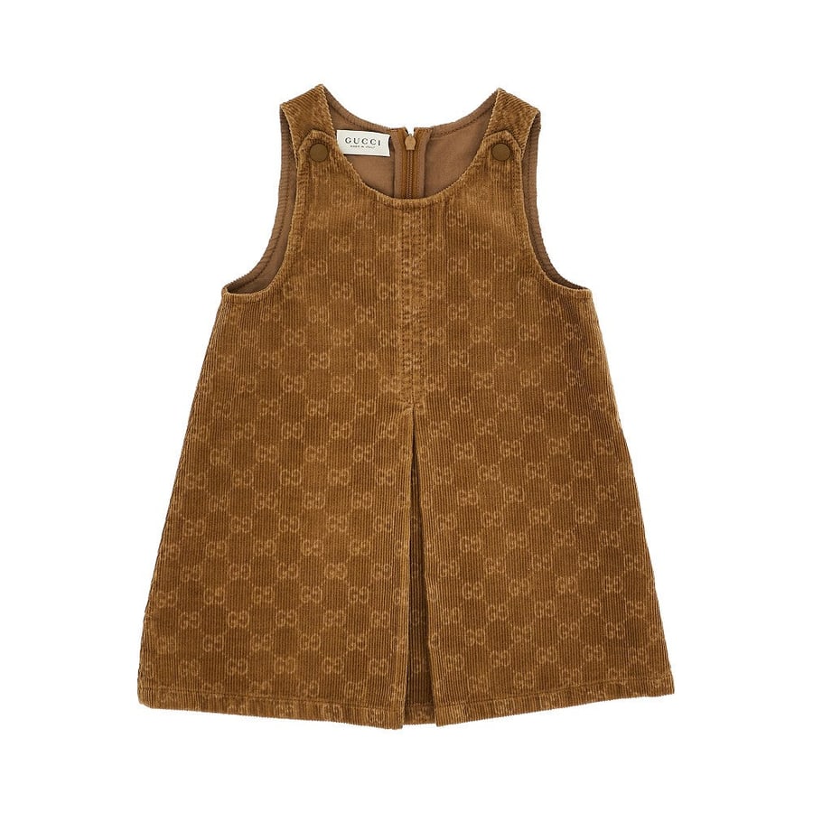 Gucci Mini abito in velluto a costine con motivo GG