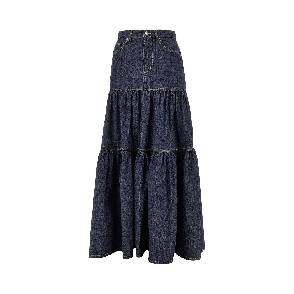 Saint Laurent Gonna 'Country' in denim