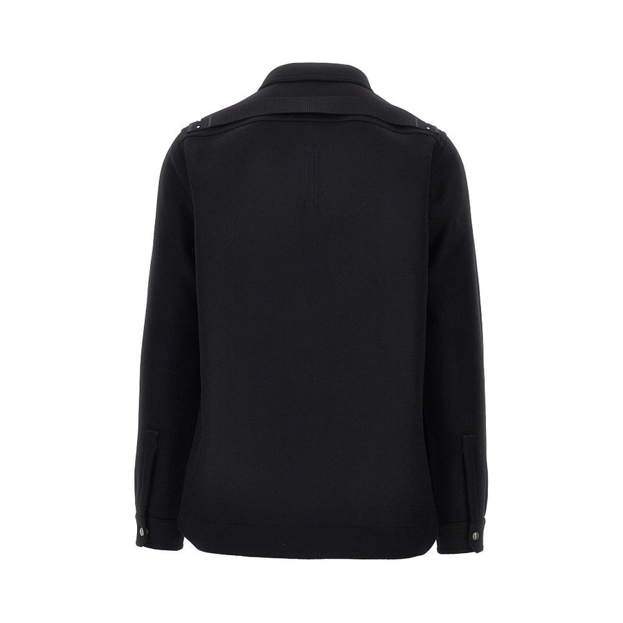 Rick Owens Overshirt in panno di lana, view 3