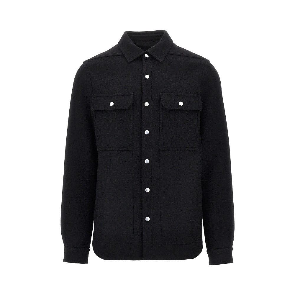 Rick Owens Overshirt in panno di lana