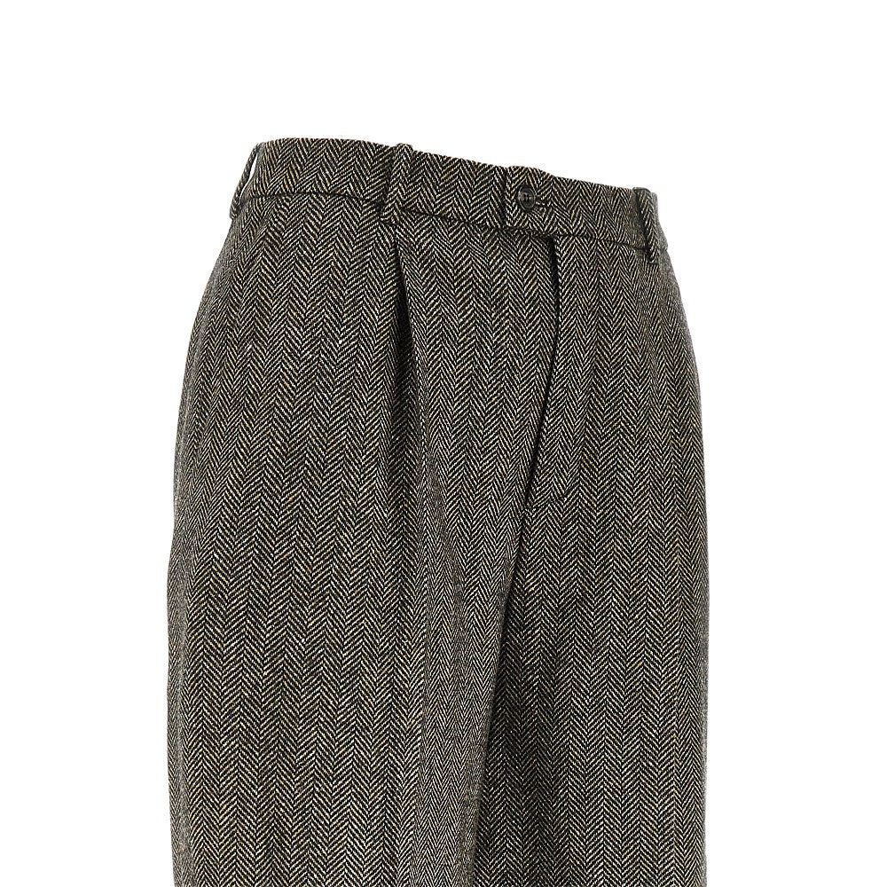 Saint Laurent Gonna pantalone in misto lana, view 2