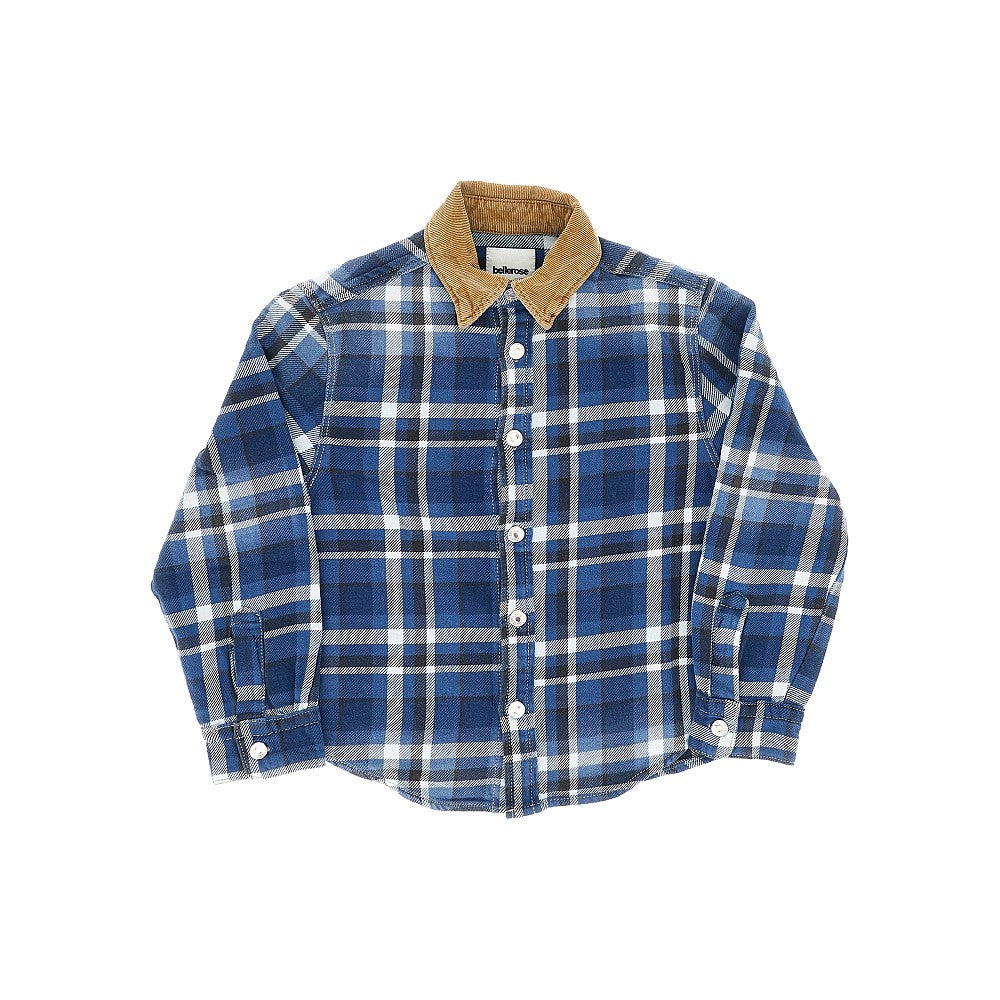 BELLEROSE Camicia in cotone con motivo a scacchi