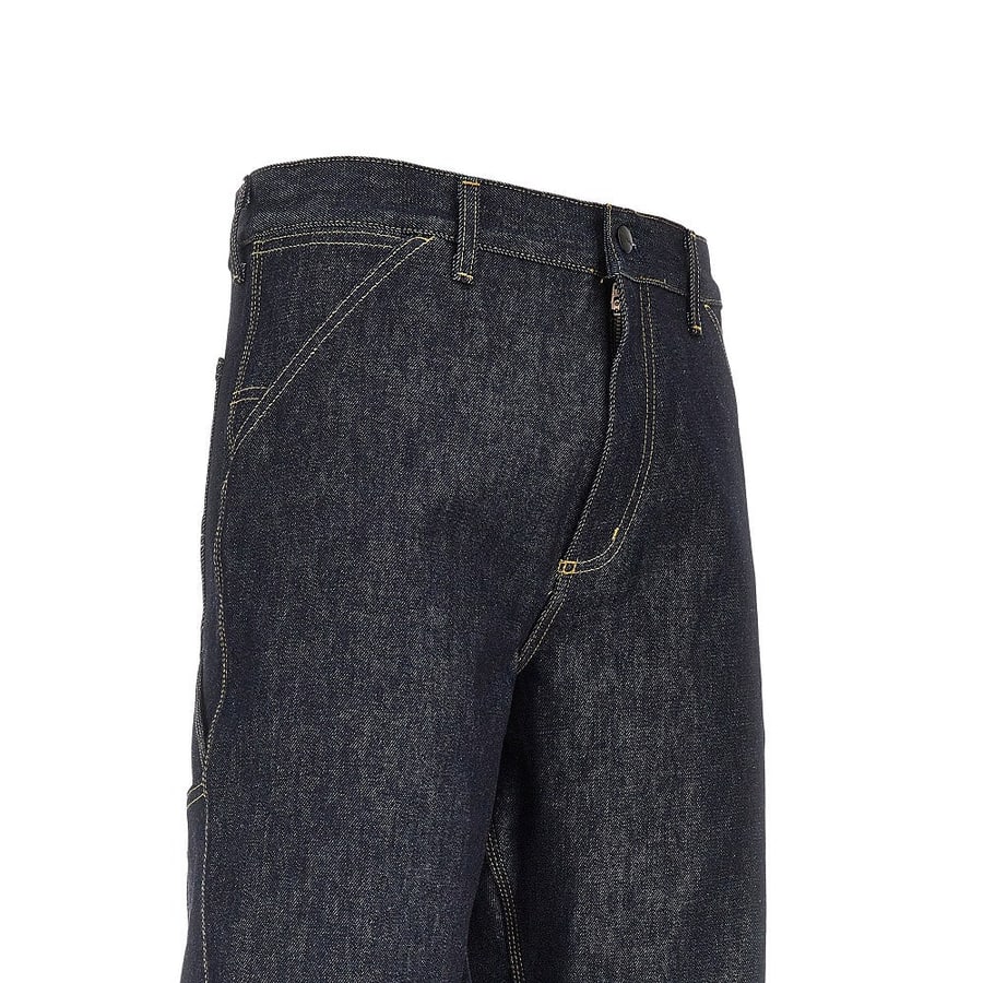 Carhartt WIP Pantalone 'Single Knee' in denim, view 2