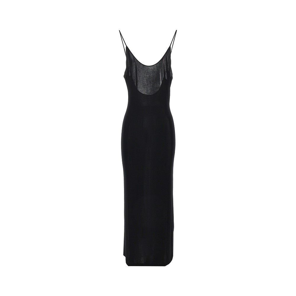Saint Laurent Abito lungo in viscosa stretch