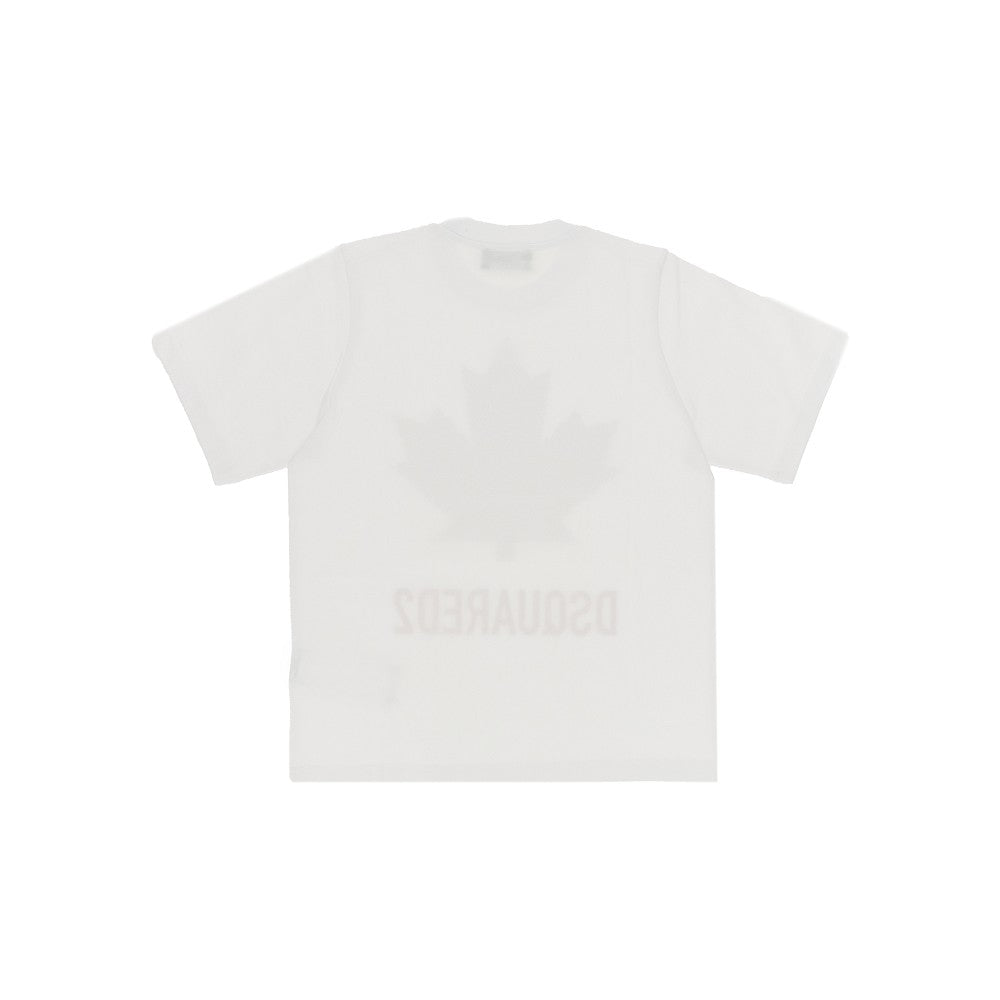 Dsquared2 T-shirt in cotone con stampa logo, view 2
