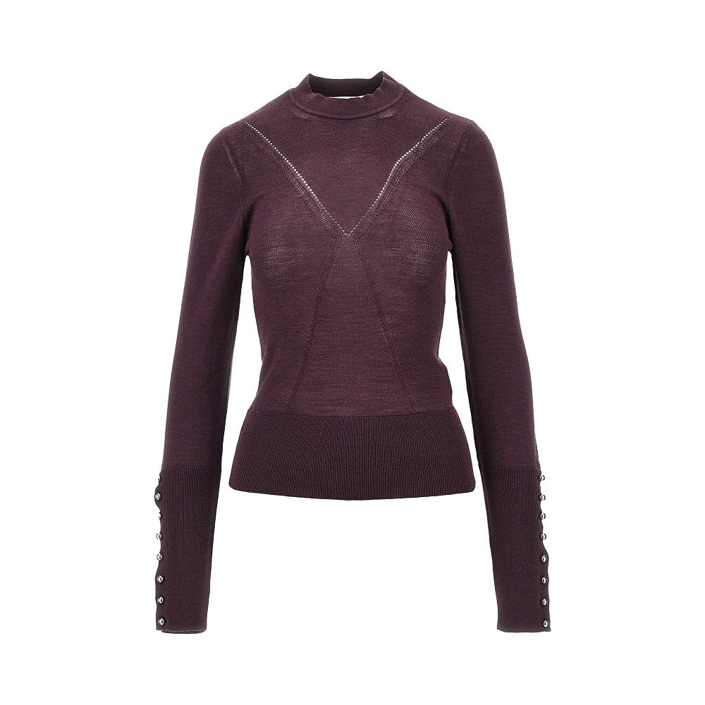 RABANNE Pullover in misto lana merino e seta