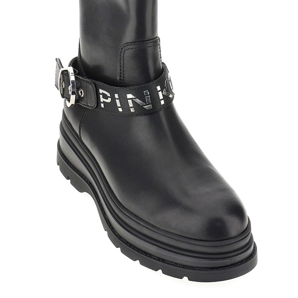 Pinko Stivaletti 'Eva' in pelle, view 2