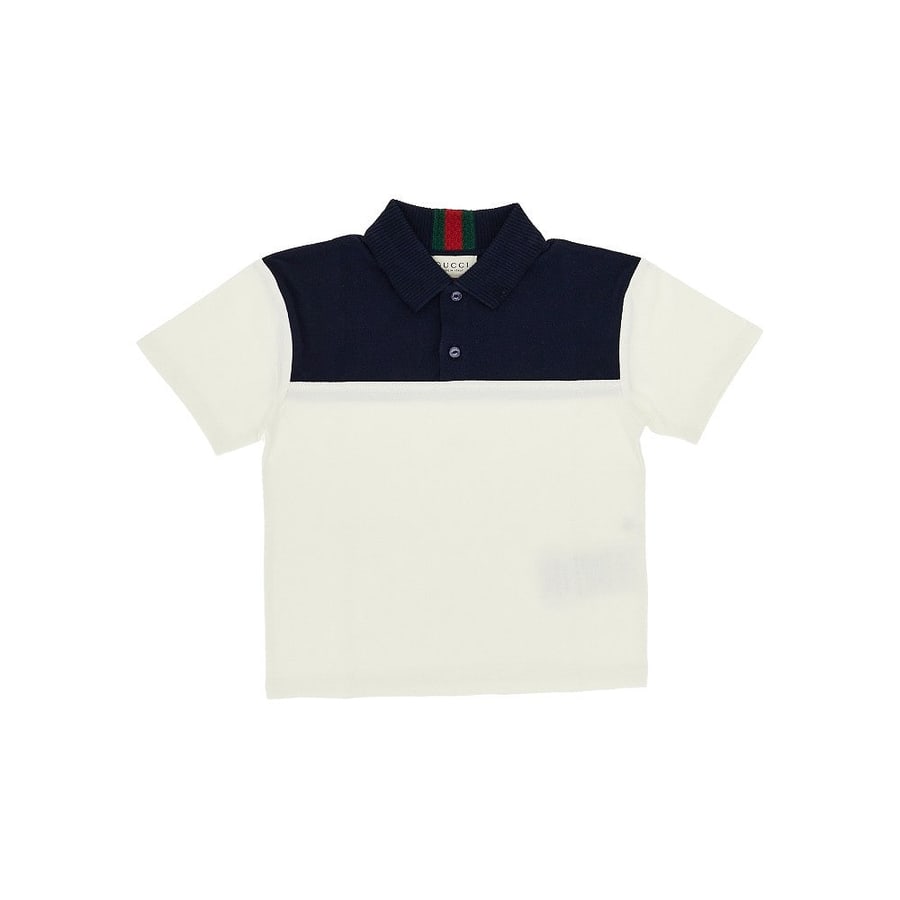 Gucci Polo in cotone stretch con Nastro Web