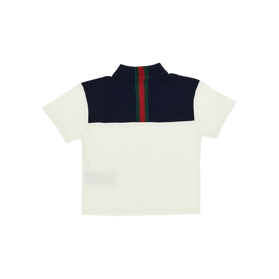 Gucci Polo in cotone stretch con Nastro Web, view 2