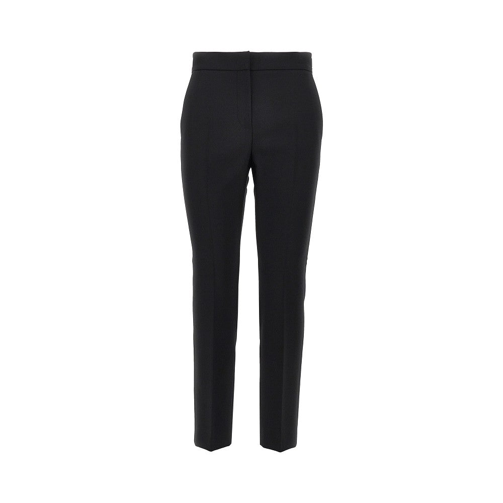 Max Mara Pantalone cropped in tela di lana stretch