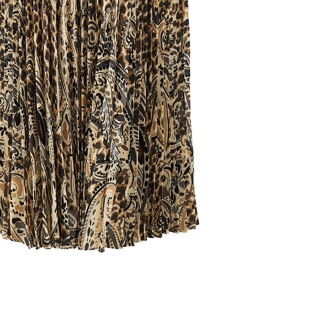 Etro Gonna lunga con stampa animalier, view 2