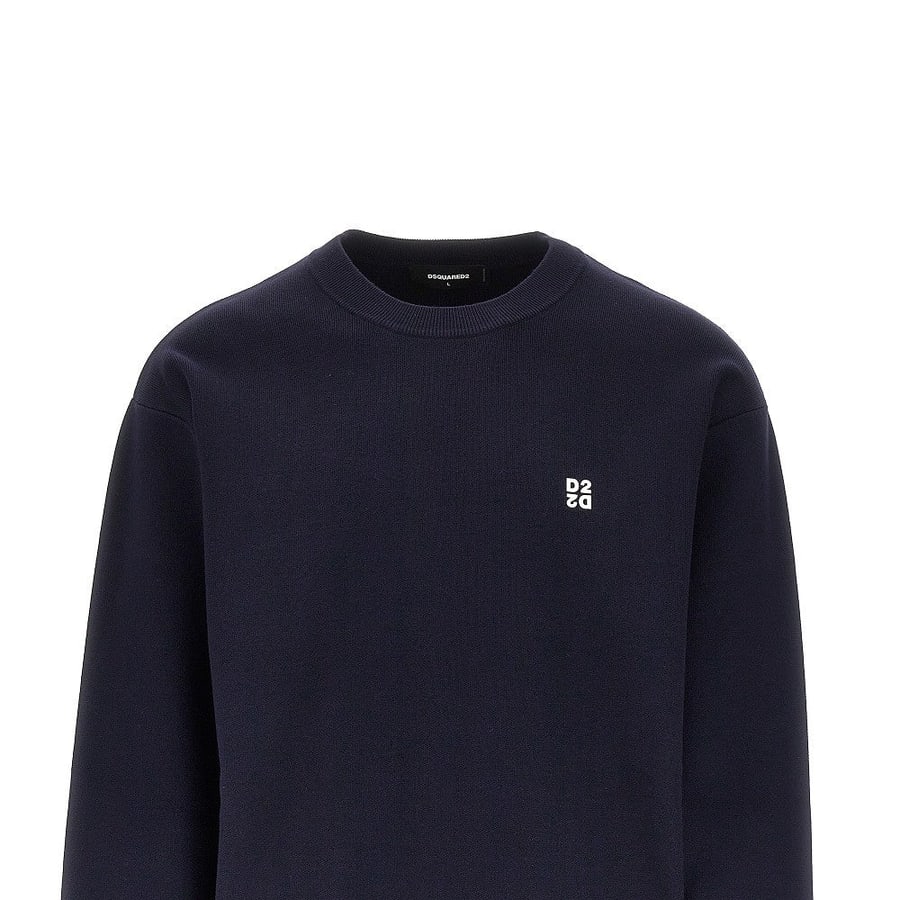 Dsquared2 Pullover in maglia con logo, view 2
