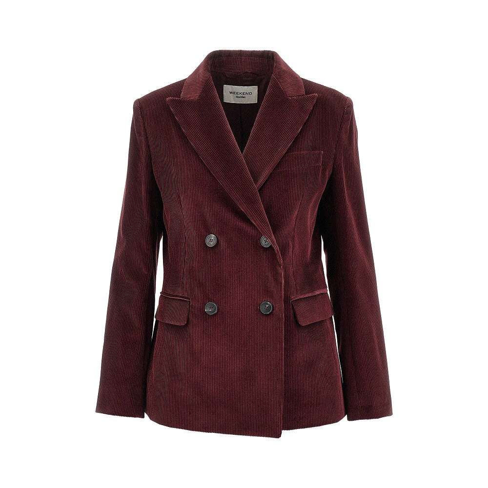 Weekend Max Mara Giacca doppiopetto in velluto a costine