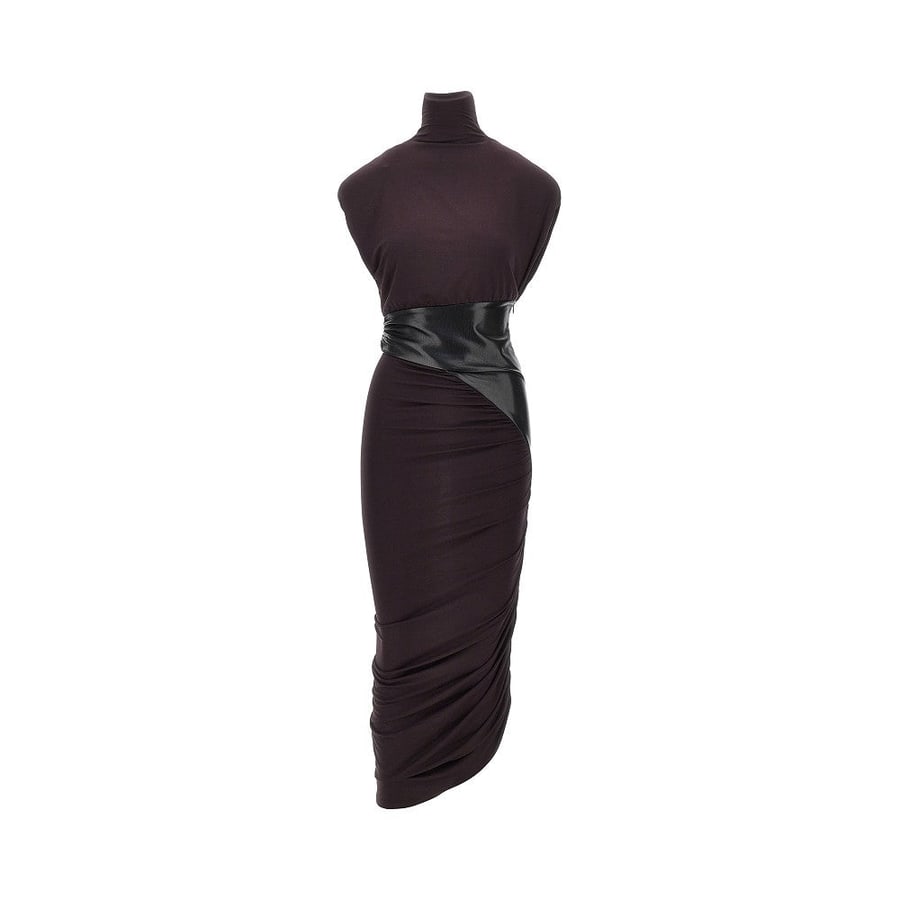 THE ANDAMANE Abito lungo in viscosa stretch