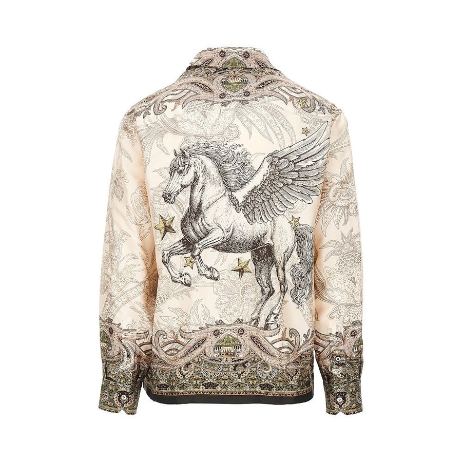 Etro Camicia in seta con stampa, view 3