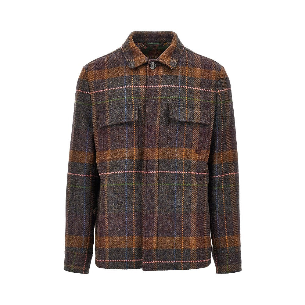 Etro Overshirt in lana e cachemire