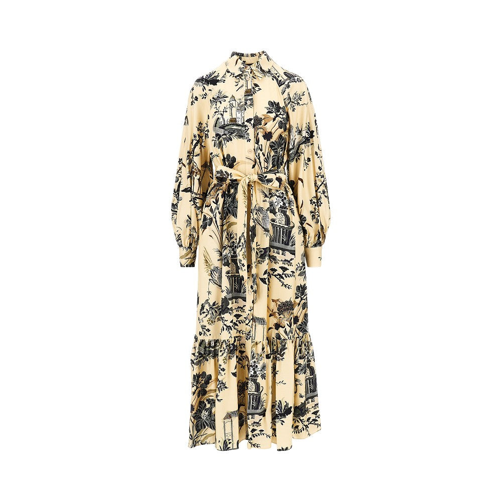 Etro Abito lungo in twill di viscosa