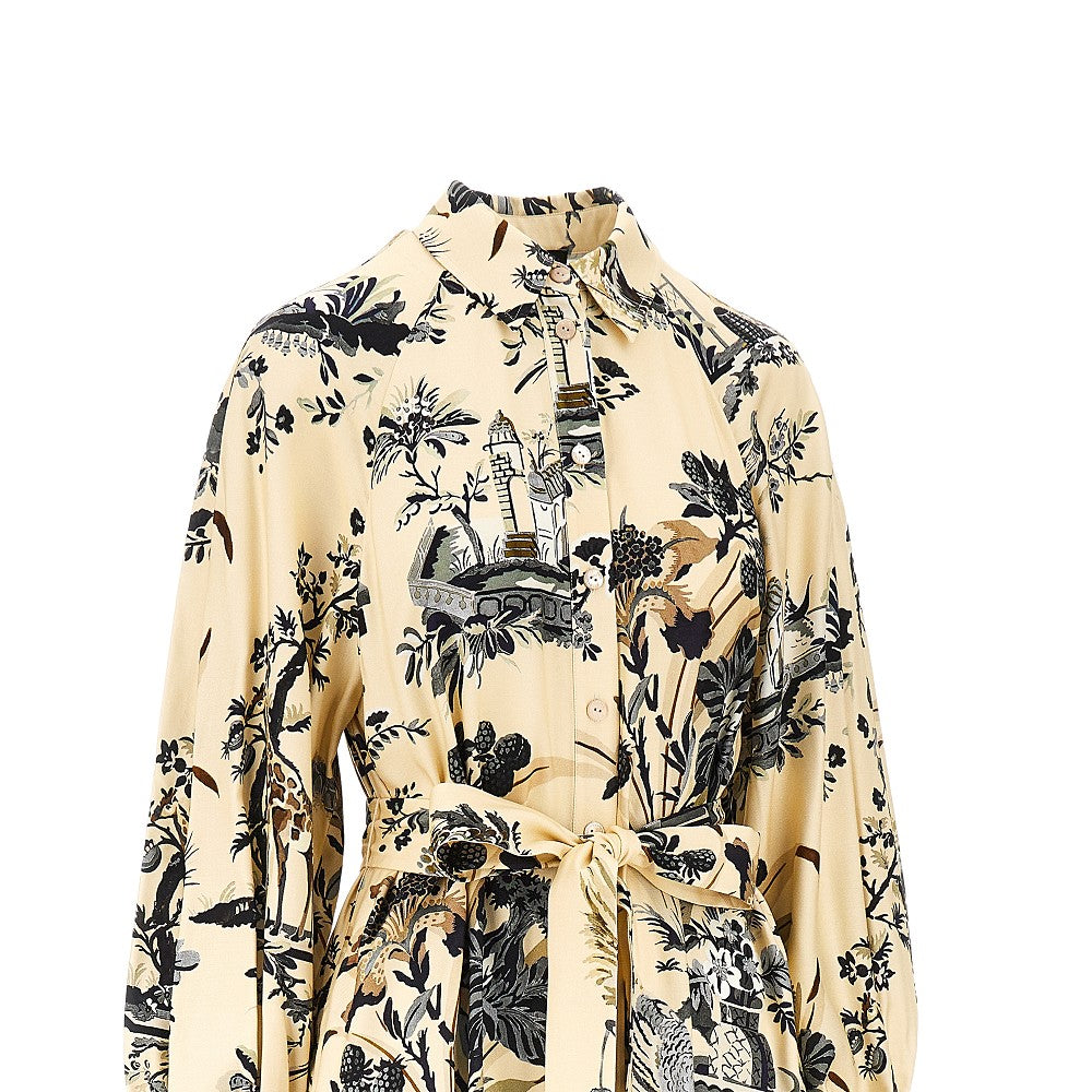 Etro Abito lungo in twill di viscosa, view 2