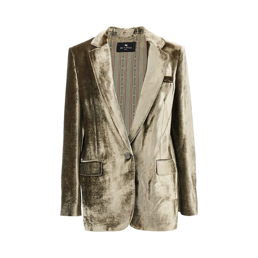 Etro Giacca monopetto in velluto