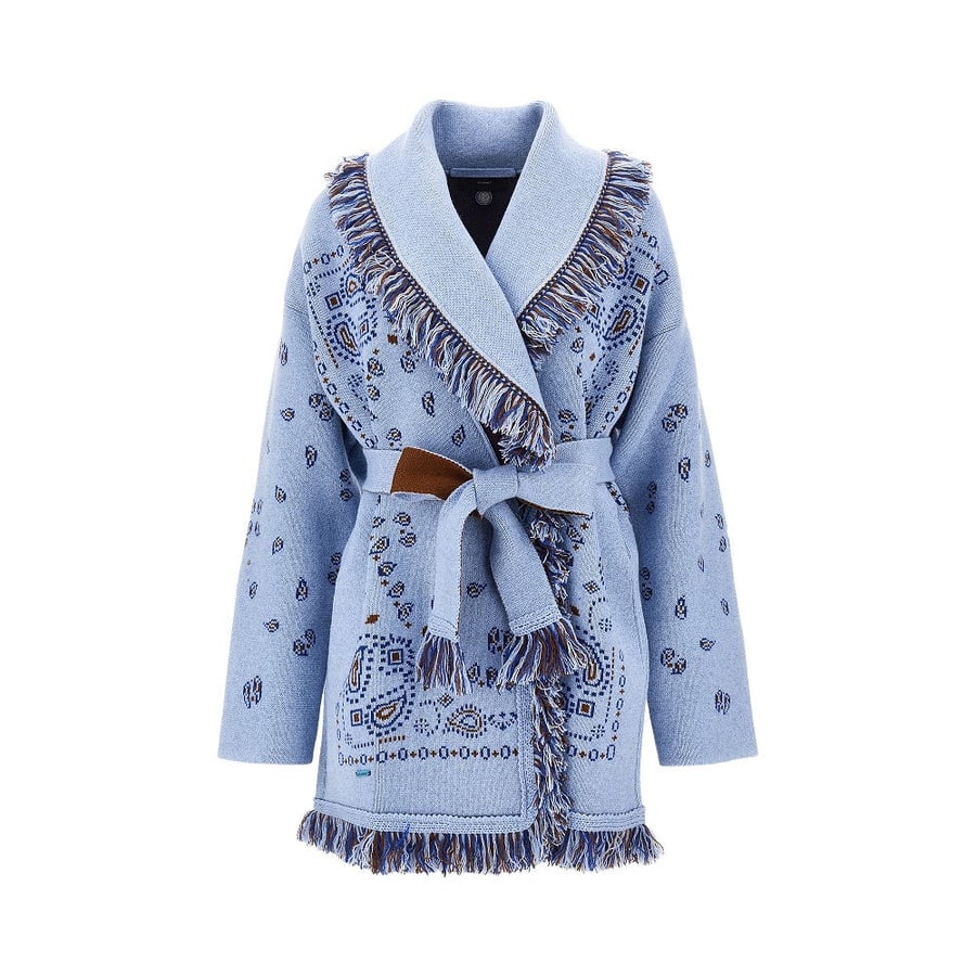 ALANUI Cardigan in cashmere jacquard Bandana