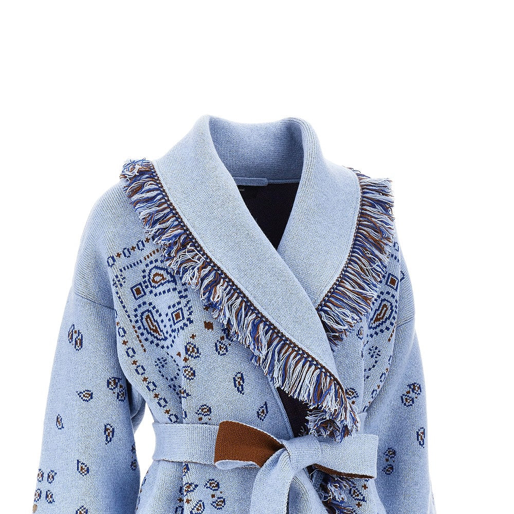 ALANUI Cardigan in cashmere jacquard Bandana, view 2
