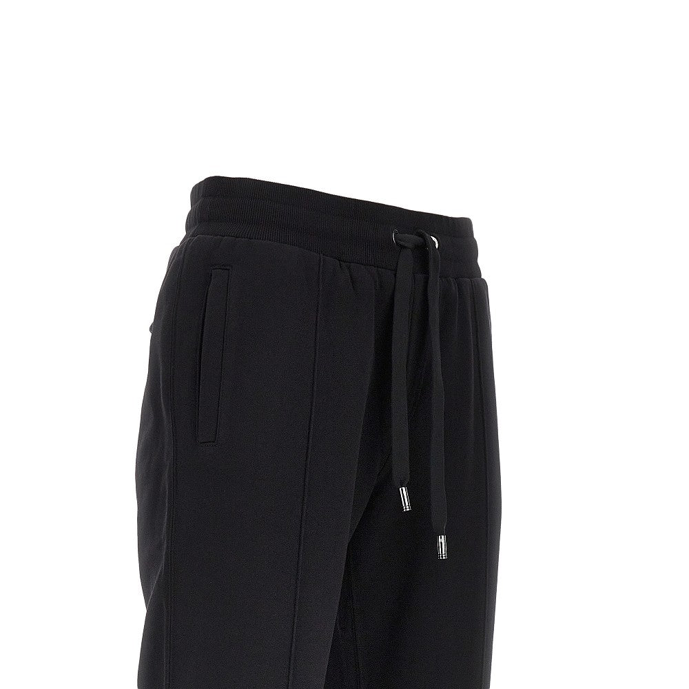 Dolce & Gabbana Pantalone in french terry con placchetta logo, view 2