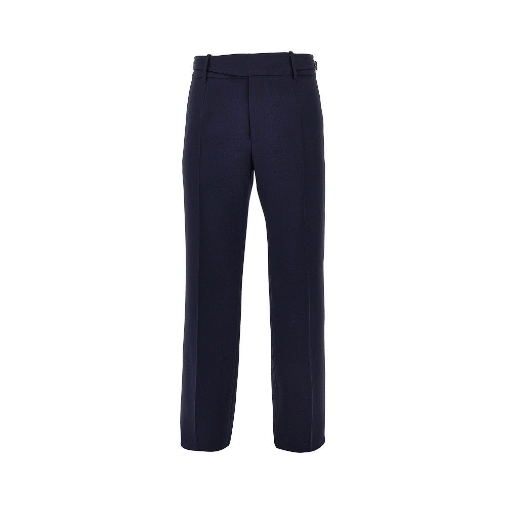 Dolce & Gabbana Pantalone in lana con cinturini in vita