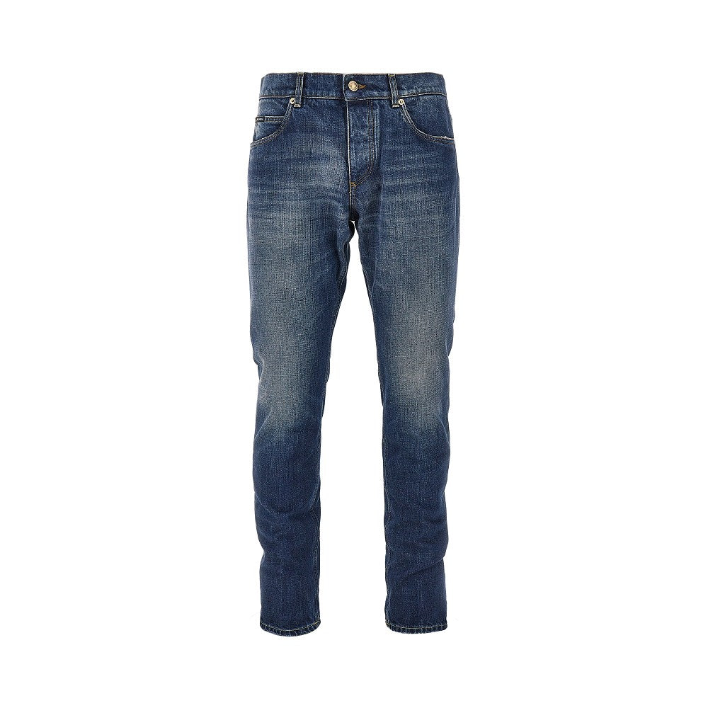 Dolce & Gabbana Jeans Regular Fit con placca logo