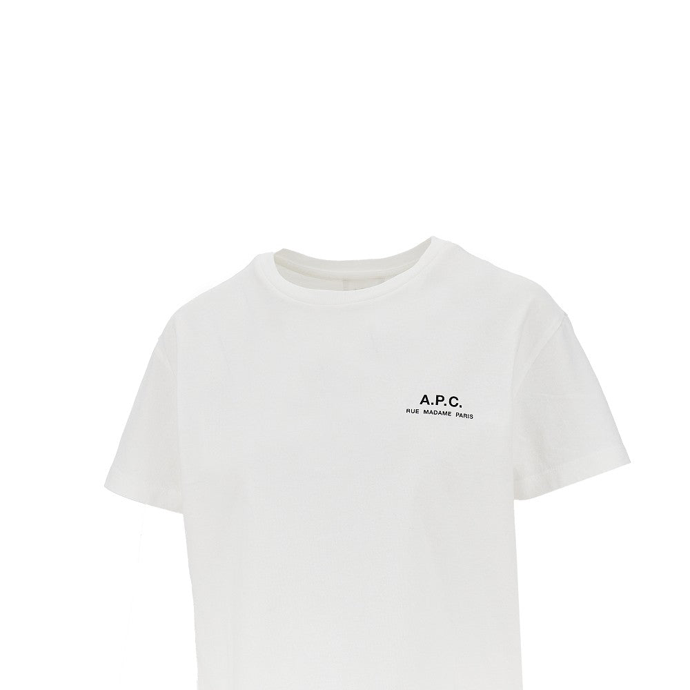 A.P.C. T-shirt corta con stampa logo, view 2