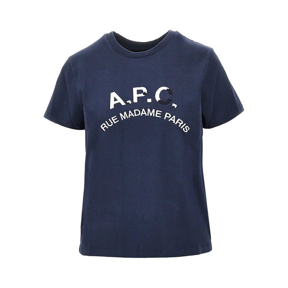 A.P.C. T-shirt con ricamo effetto vintage