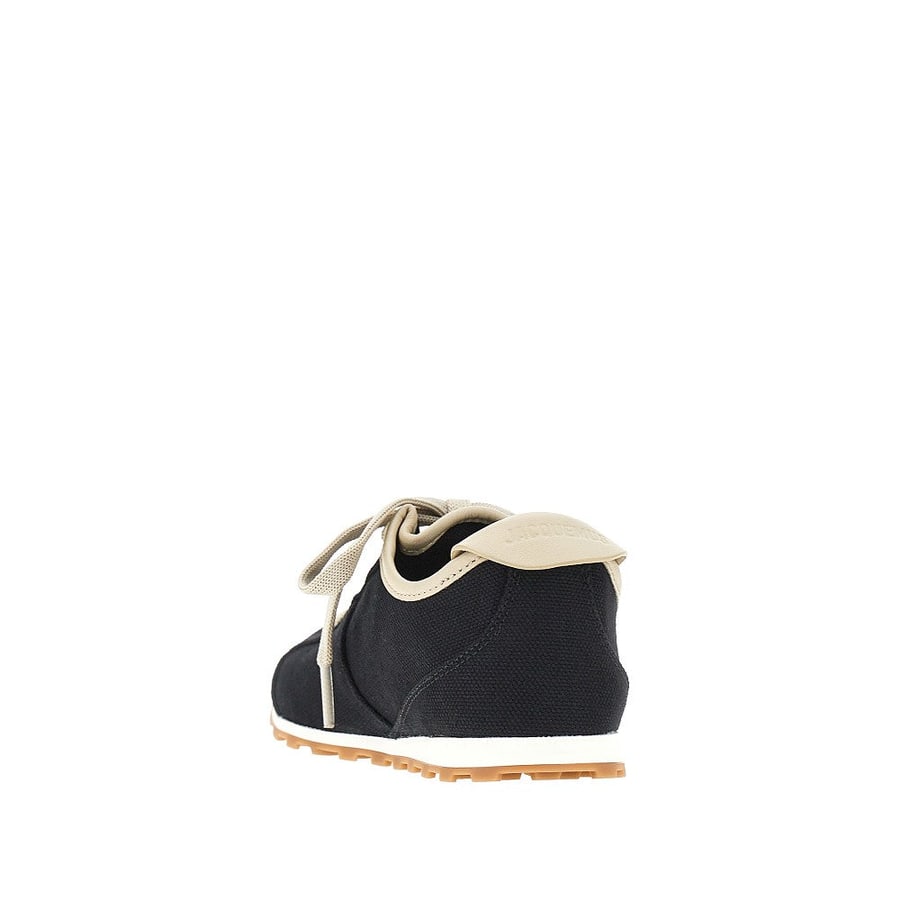 Jacquemus Sneakers 'Les Tennis' in tela e pelle, view 3