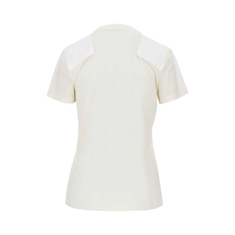 PHOEBE PHILO T-shirt in lyocell e cotone con patch, view 3