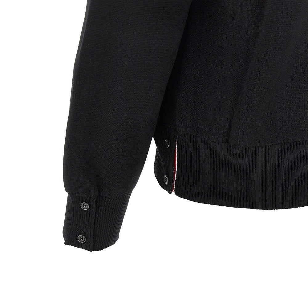 Thom Browne Cardigan in cotone con dettaglio 4 Bar, view 2