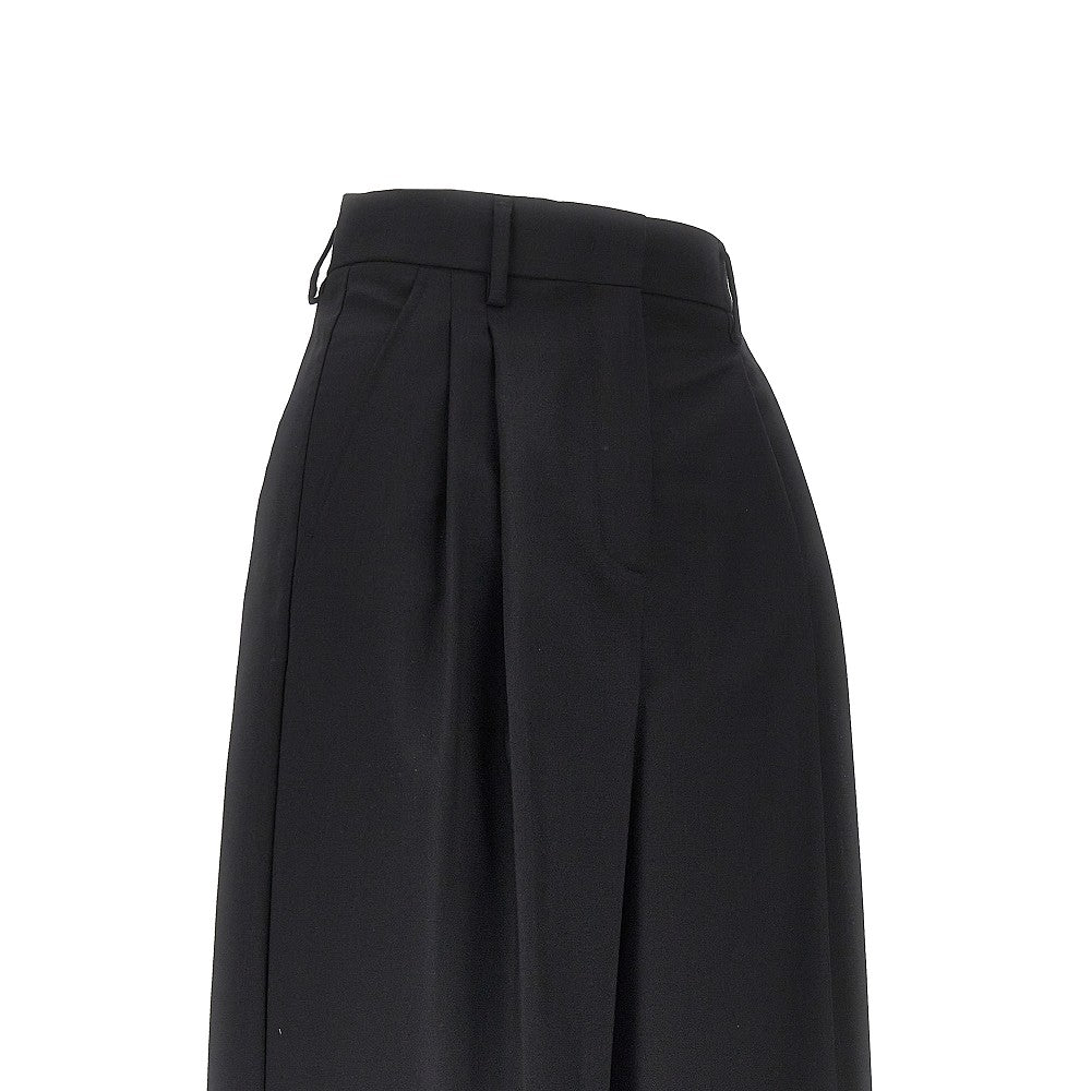 Weekend Max Mara Pantalone wide leg in lana vergine, view 2