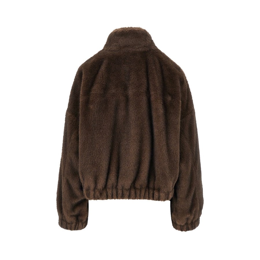 Weekend Max Mara Bomber in simil pelliccia, view 3